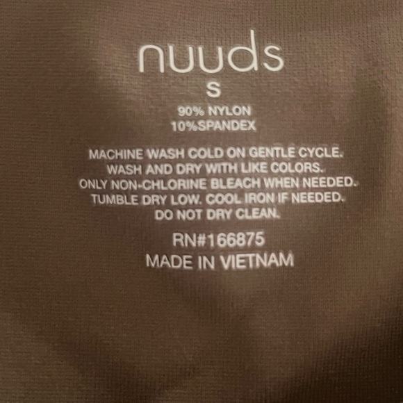 NUUDS Mocha‎ Long Sleeve Crewneck Bodysuit - Picture 3 of 3